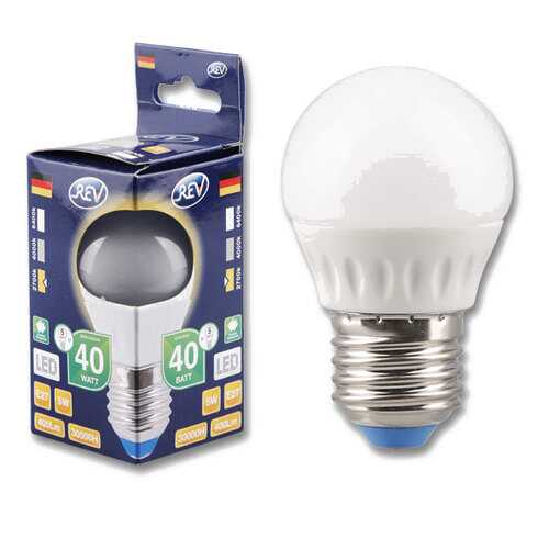 Лампочка светодиодная LED, шар Е27 5W 2700K теплый свет