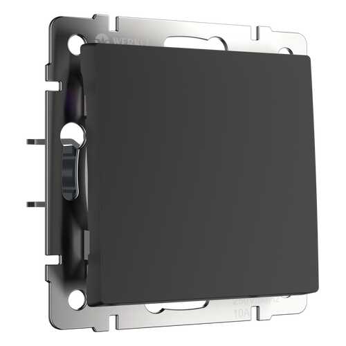 Выключатель Werkel WL08-SW-1G-2W черный матовый