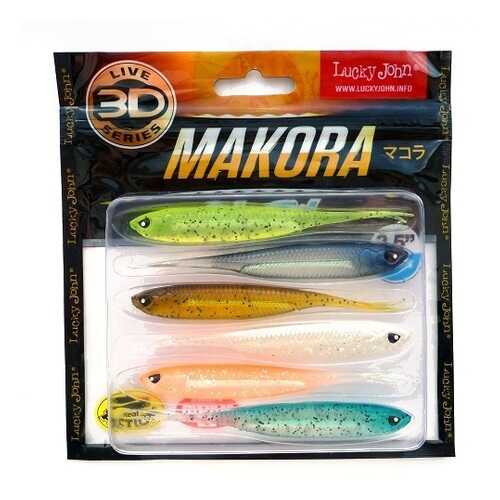 LUCKY JOHN Виброхвосты Lj 3D Series Makora Split Tail 4.0In (10,00)/mix1 6Шт.