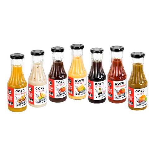 Ассорти соусы низкокалорийные Иван-поле всех вкусов 310 г 7 штук
