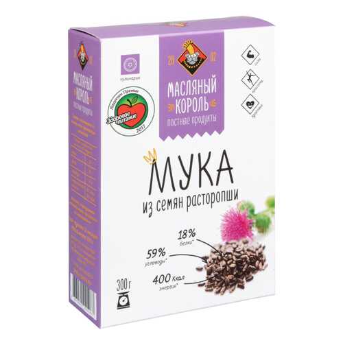 Мука Масляный Король из семян расторопши 300 г
