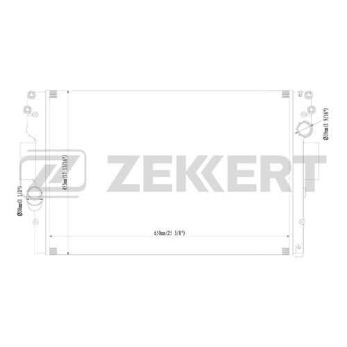 Радиатор охлаждения двигателя ZEKKERT MK-1208
