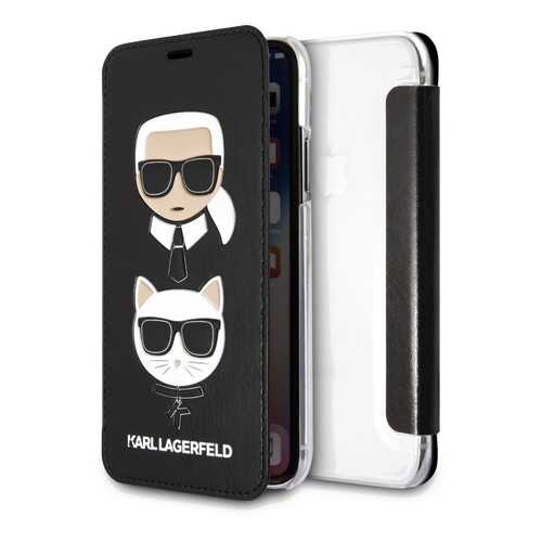 Чехол Karl Lagerfeld PU Leather Booktype (KLFLBKPXKICKC) для iPhone X/Xs (Black)