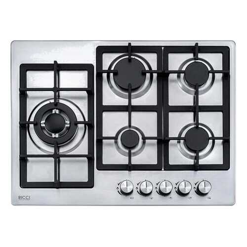 Встраиваемая газовая панель RICCI HBS5710 Silver