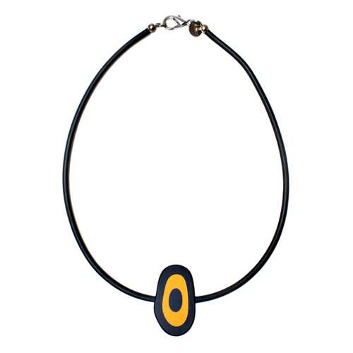 Колье женское Divetro 82829 желтое/черное