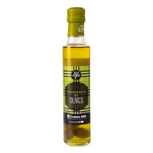 Масло оливковое Cretan Mill Extra Virgin нерафинированное с оливками, 250мл, Греция
