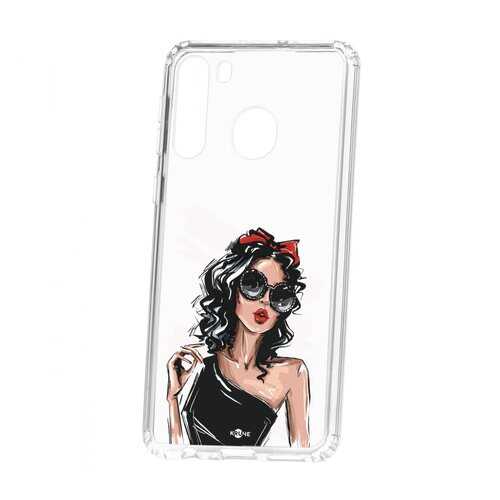 Чехол Kruche Samsung Galaxy A21 Print Фэшн леди
