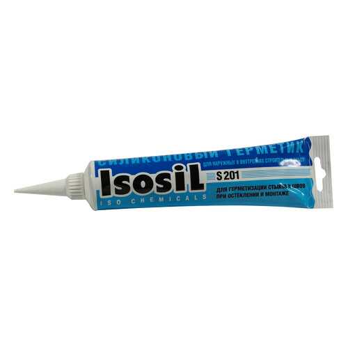 Герметик силиконовый Isosil S201, белый, 115 мл