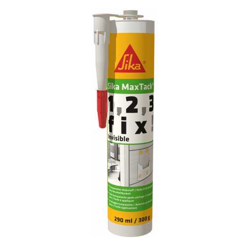 Прозрачный высокопрочный клей Sika MaxTack Invisible
