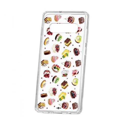 Чехол Kruche Samsung Galaxy S10+ Print Cake