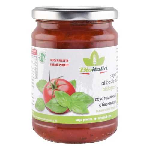 Соус томатный Bioitalia с базиликом 350 г