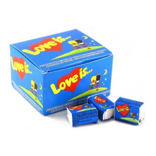 Жевательная резинка Love is банан-клубника 4.2 г 100 штук