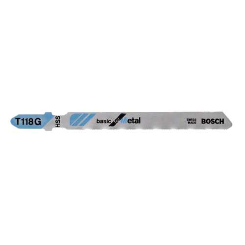 Набор пилок для лобзика Bosch T 118 G, HSS 2608631674