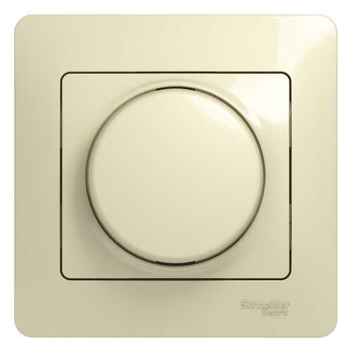 Светорегулятор (диммер) Schneider Electric Glossa, поворотный, 300 Вт, бежевый