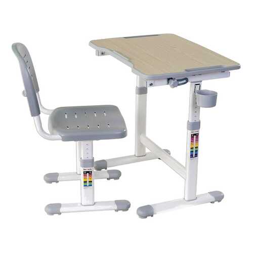 Парта со стулом Fun Desk PICCOLINO II Grey (серый)