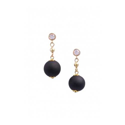 Серьги Perla Appeso Matt 9030733064 черные