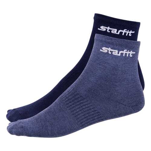 Носки StarFit SW-206, темно-синие/синий меланж, 35-38 EU