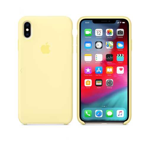 Чехол Silicone Case для Apple iPhone XS Max Mellow Yellow Спелый Yellow (MWA04FE/A)