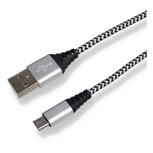 Кабель Navitoch JL-M044 microUSB 2A 1.8 м Black/White