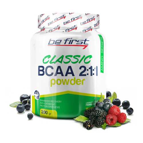 Be First BCAA Classic Powder 200 г лесные ягоды