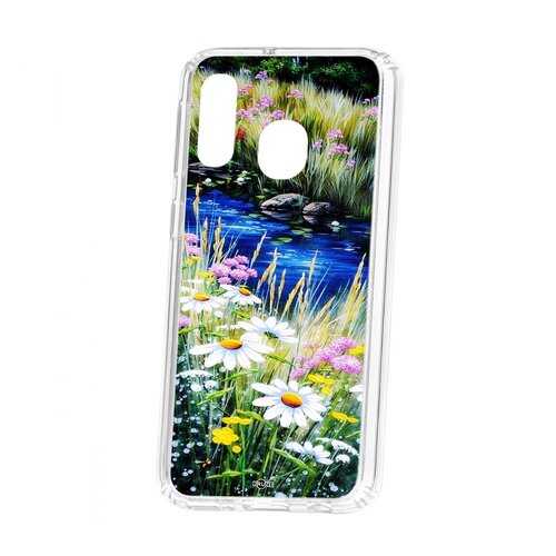 Чехол Kruche Samsung Galaxy A40 2019 Print Ромашки у ручья