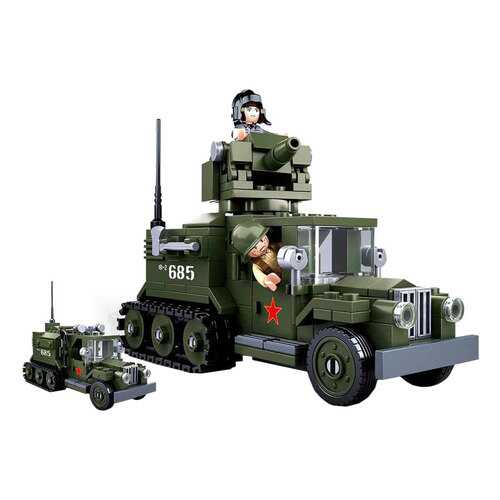 Конструктор пластиковый Sluban Военный автомобиль 2 в 1 M38B0685