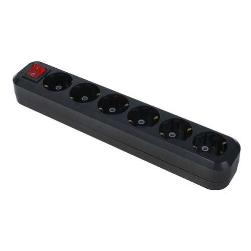 Сетевой фильтр TDM ELECTRIC СФ-06В, 6 розеток, 5 м, Black
