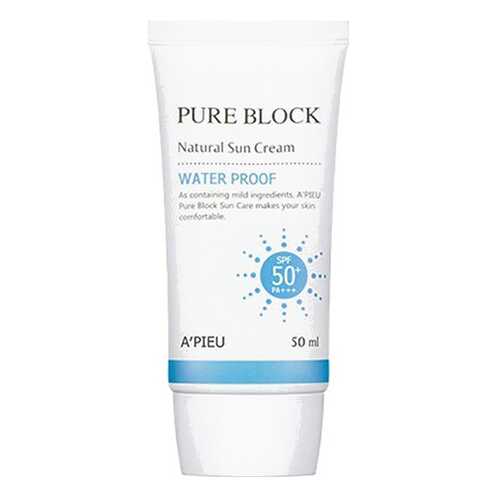 Солнцезащитное средство A'pieu Pure Block Natural Waterproof Sun Cream SPF50+ 50 мл