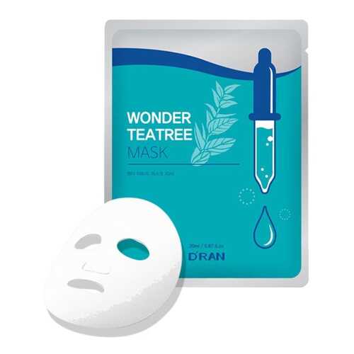 Чудо маска D'RAN Wonder Teatree Mask чайное дерево, 1 шт