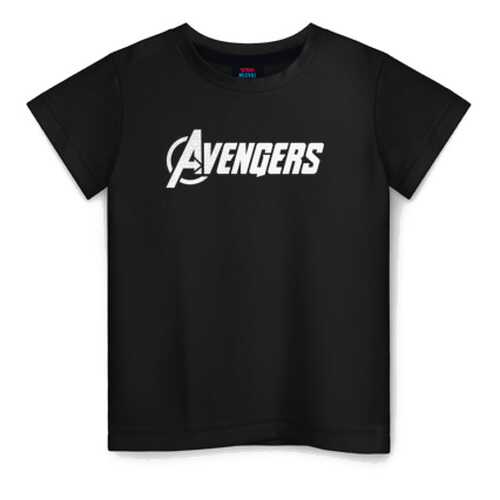 Детская футболка ВсеМайки Avengers logo white хлопок, р. 152
