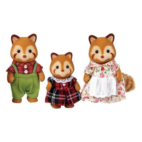 Игровой набор sylvanian families семья красных панд, 3 фигурки