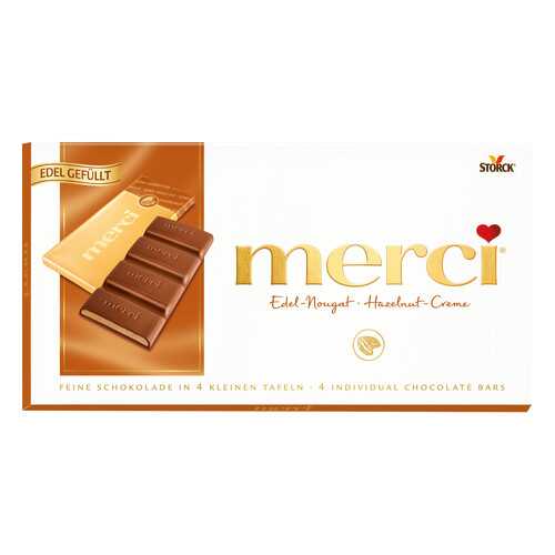 Набор конфет шоколадных Merci ореховый крем 112 г