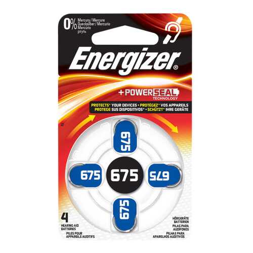 Батарейка Energizer Hearing Zinc Air 675 DP-4 4 шт