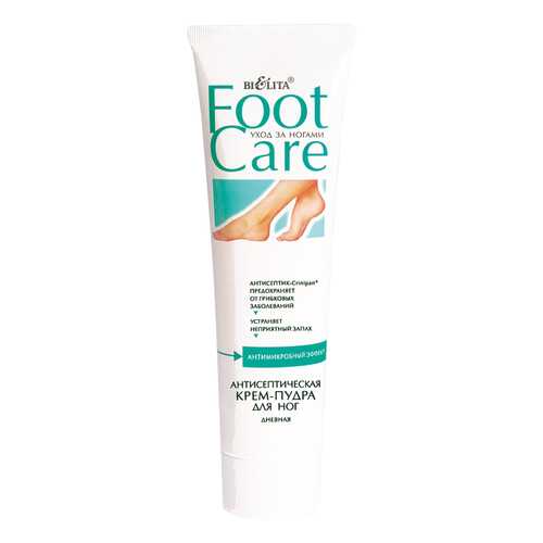 Крем-пудра для ног антисептическая дневная Belita Foot Care Антимикробный эффект 100 мл