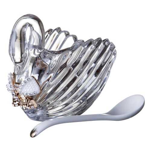 Икорница MUZA, 11,5x6,5x9,5 см, с ложкой