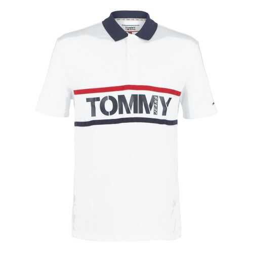 Футболка-поло мужская Tommy Jeans DM0DM07779 белая XL