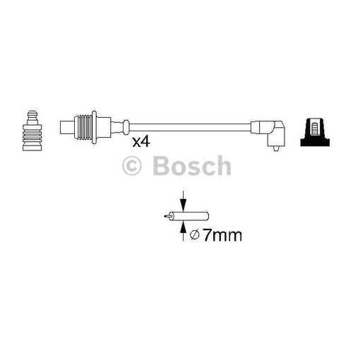 Провода высоковольтные Bosch 0986356854