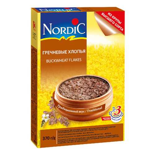 Хлопья Nordic гречневые 370 г