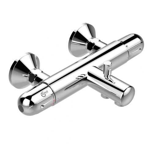 Термостатический настенный смеситель для ванны/душа IDEAL STANDARD A6423AA CERATHERM 25