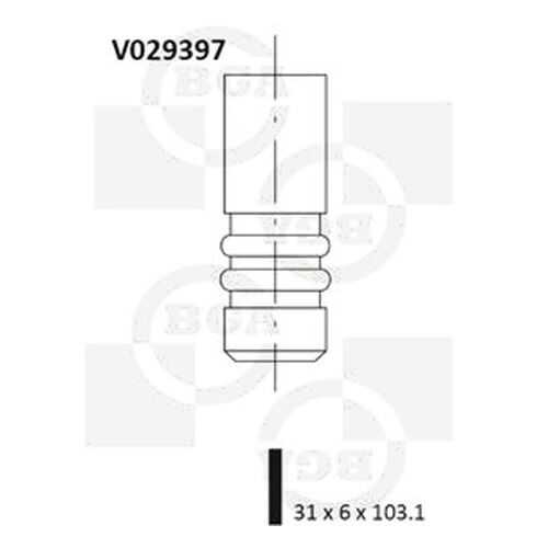 Впускной клапан BGA V029397