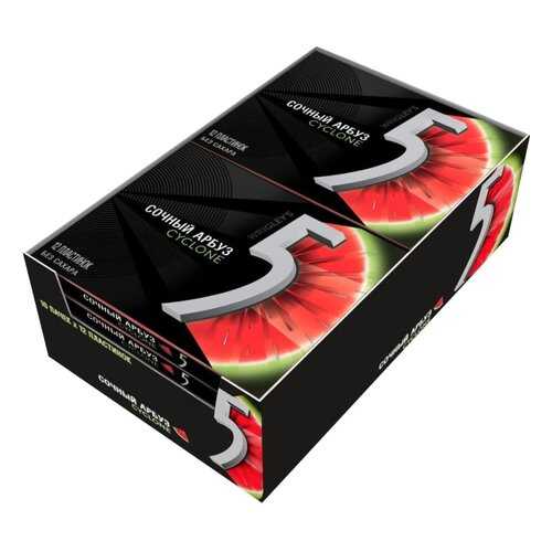Жевательная резинка Wrigley's 5 cyclone 31.2 г 10 штук