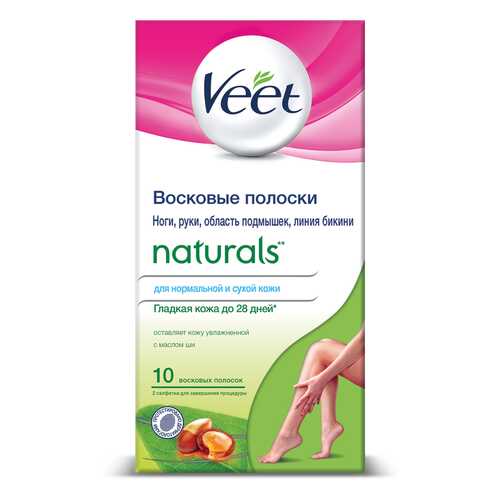Полоски для депиляции Veet Naturals 10 шт