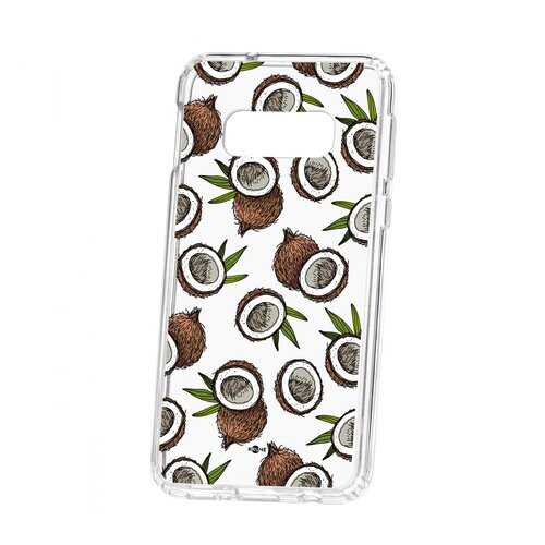 Чехол Kruche Samsung Galaxy S10e Print Кокосы