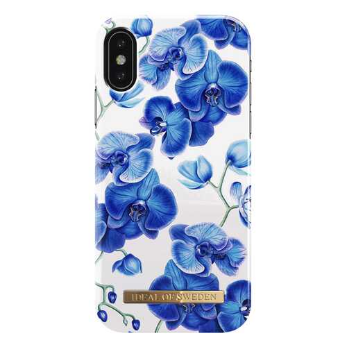 Чехол Apple iDea Blue Orchid для iPhone X бело-синий IDFCS17-I8-64