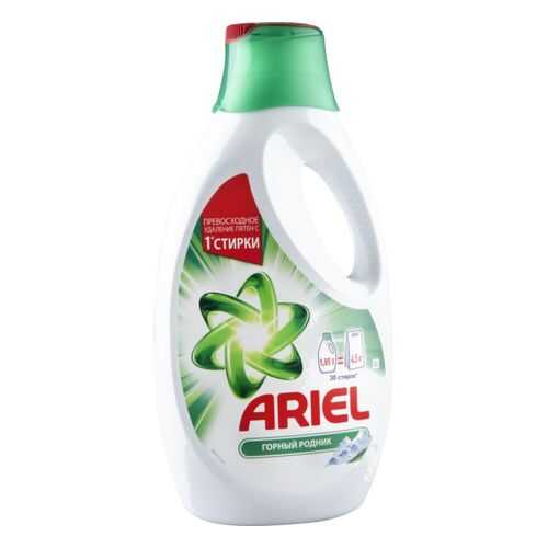 Гель для стирки Ariel горный родник 1.9 л