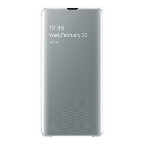 Чехол Samsung Clear View Cover для Galaxy S10 Plus White