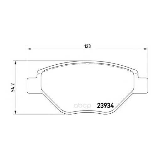 Комплект тормозных колодок Brembo P68031