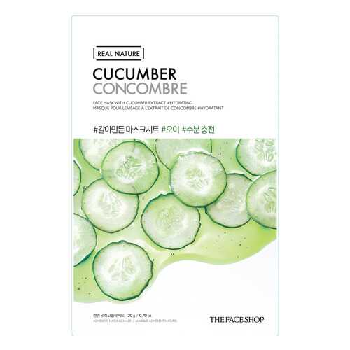 Маска для лица The Face Shop Real Nature Сucumber Face Mask 20 г