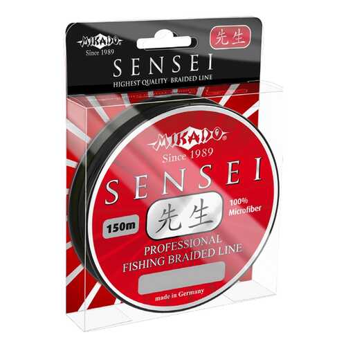 Леска плетеная Mikado Sensei 0,26 мм, 150 м, 21,8 кг black