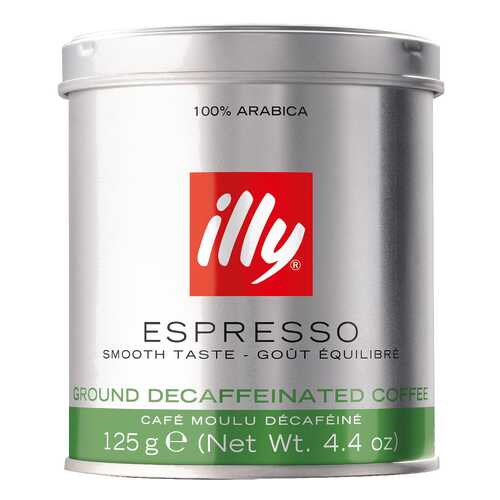 Кофе молотый ILLY caffe декофеиновый 125 г